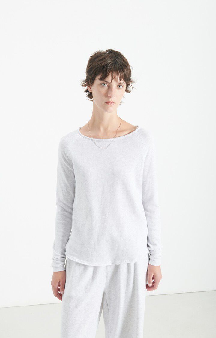 SONOMA LONG SLEEVE TEE SON31G in Arctic Melange by American Vintage