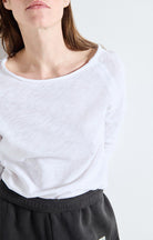 SONOMA LONG SLEEVE TEE SON31G in White by American Vintage
