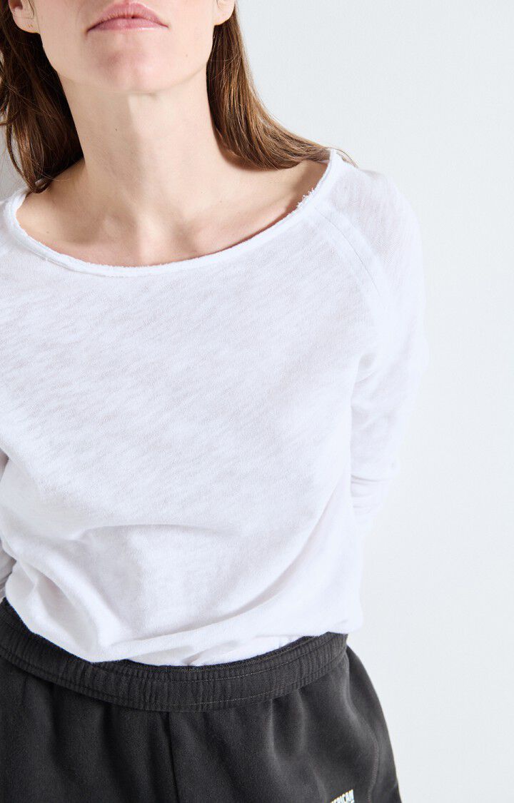 SONOMA LONG SLEEVE TEE SON31G in White by American Vintage