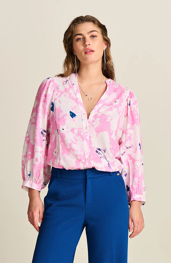 POM BLOUSE | Lillies Pink