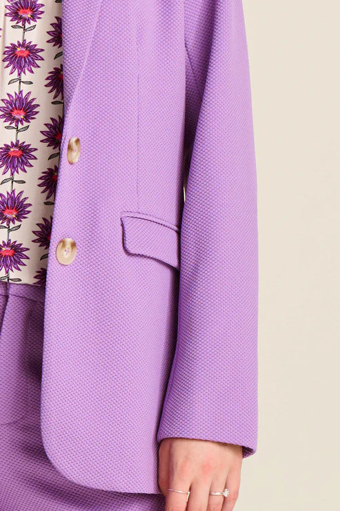 POM BLAZER in Pique Purple from POM Amsterdam