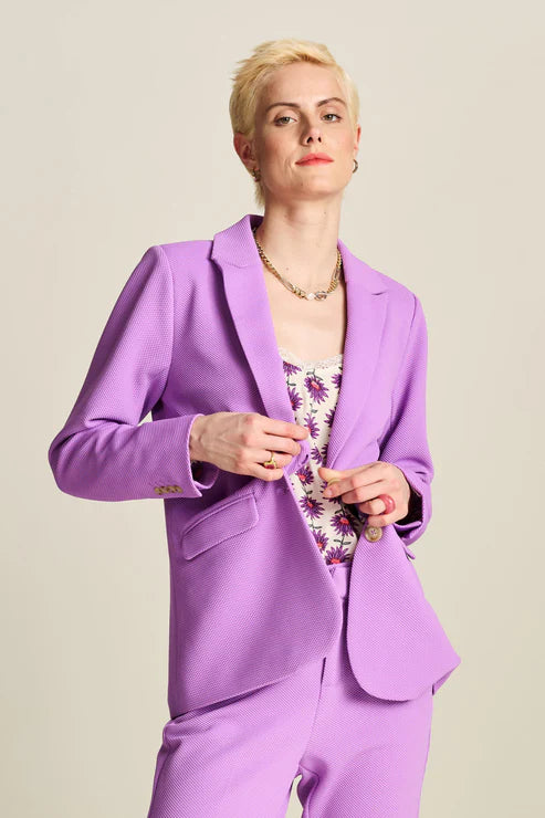 POM BLAZER in Pique Purple from POM Amsterdam