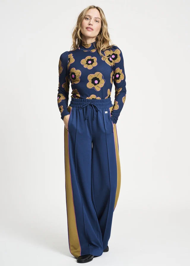 POM PANT in Colourblock Nightfall Blue from POM Amsterdam