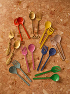 ENAMEL SALAD SERVERS in Orange by Bonnie and Neil