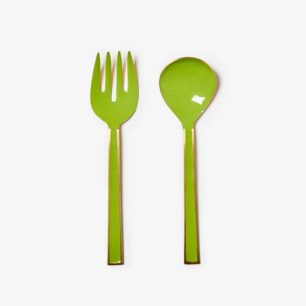 ENAMEL SALAD SERVER in Sage from Bonnie and Neil