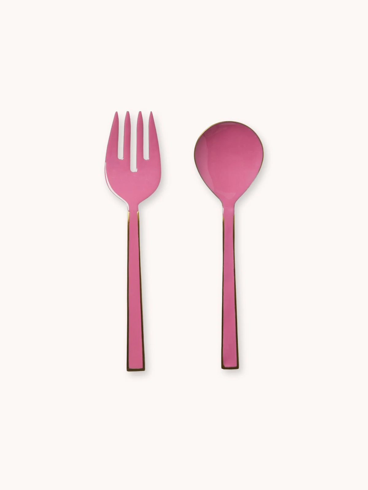 ENAMEL SALAD SERVERS in Berry by Bonnie and Neil