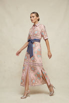 STEVIE LONG DRESS in Neptune Pink from Lola Australia