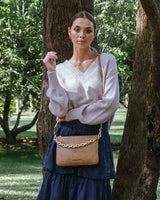 SAMANTHA CROSSBODY BAG in Vintage Tan by ARLINGTON MILNE
