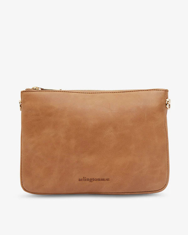SAMANTHA CROSSBODY BAG in Vintage Tan by ARLINGTON MILNE