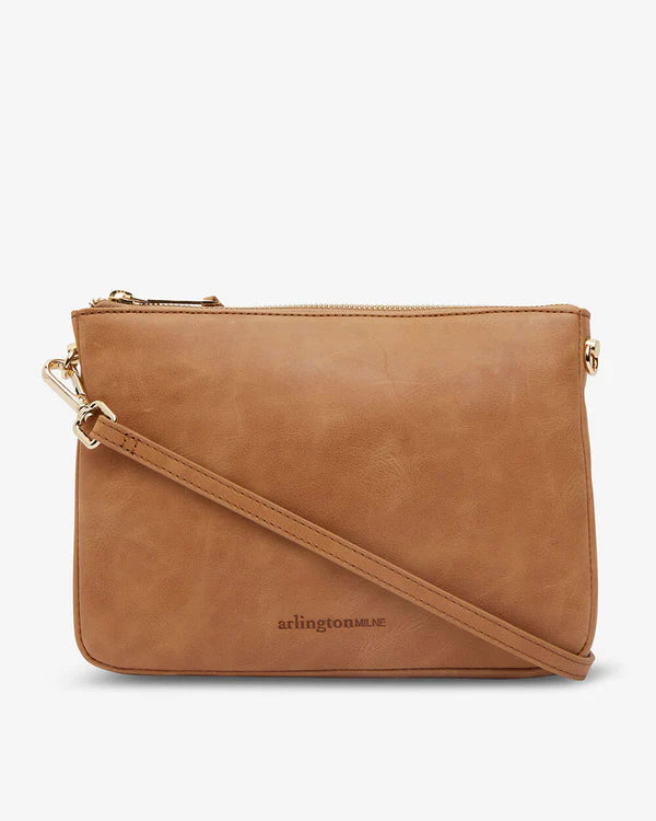 SAMANTHA CROSSBODY BAG in Vintage Tan by ARLINGTON MILNE