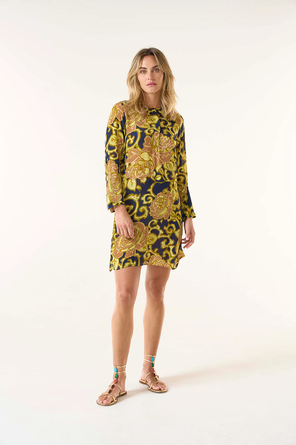 MIDDY GENIE DRESS in San Sebastian Citrine from Oneseason