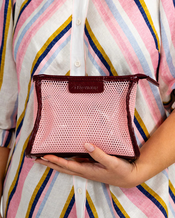 SANTORINI CASE SMALL | Blush Mesh