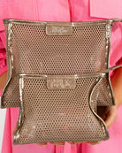 SANTORINI CASE LARGE | Taupe Mesh - Darling & Domain
