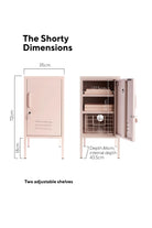 The Shorty Locker in Blush by MUSTARD MADE