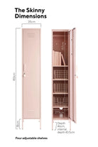 The Skinny Locker in Blush by MUSTARD MADE
