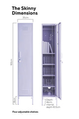 The Skinny Locker in Lilac by MUSTARD MADE