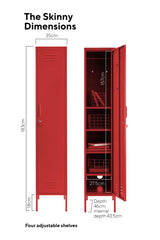 The Skinny Locker in Poppy by MUSTARD MADE