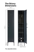 The Skinny Locker in Slate by MUSTARD MADE