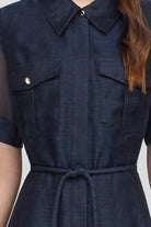 INA MAXI SHIRT DRESS in Midnight Sky from Sofia Irina