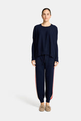 SPEED STRIPE TRACK PANT in Navy by Arlington Milne