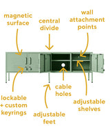 The Standard Locker in Sage by MUSTARD MADE