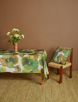 TABLECLOTH in Wild Pansy Verde by Bonnie and Neil