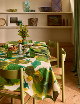 TABLECLOTH in Wild Pansy Verde by Bonnie and Neil