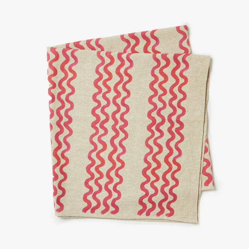 TABLECLOTH in Double Waves Pink from Bonnie and Neil