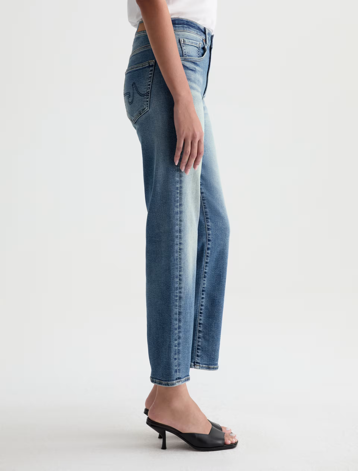 BRINLEY CROP JEAN in 15 Years Bouquet by AG Jeans