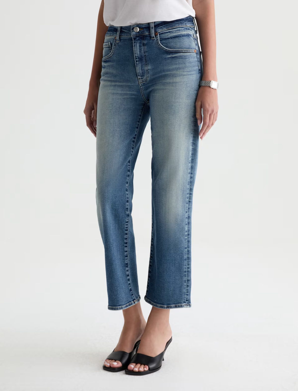 BRINLEY CROP JEAN in 15 Years Bouquet by AG Jeans