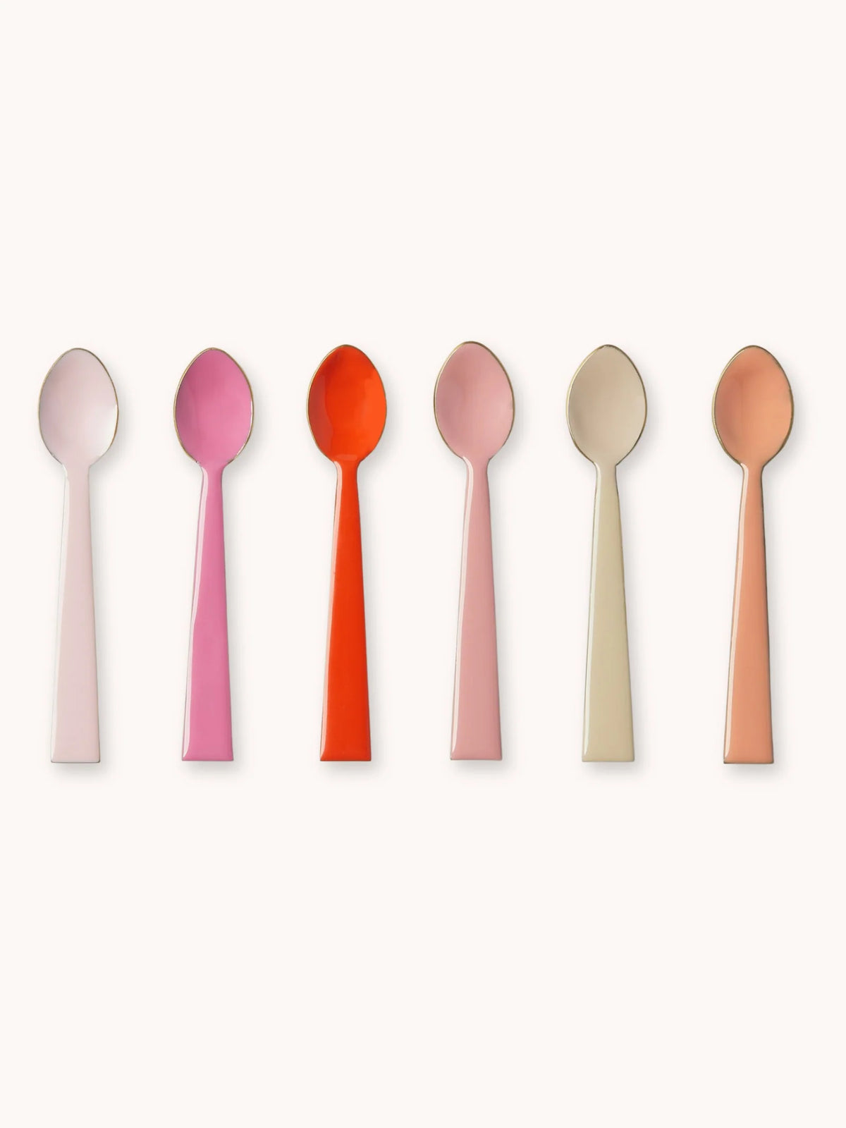 ENAMEL TEASPOON SET in Rose by Bonnie and Neil