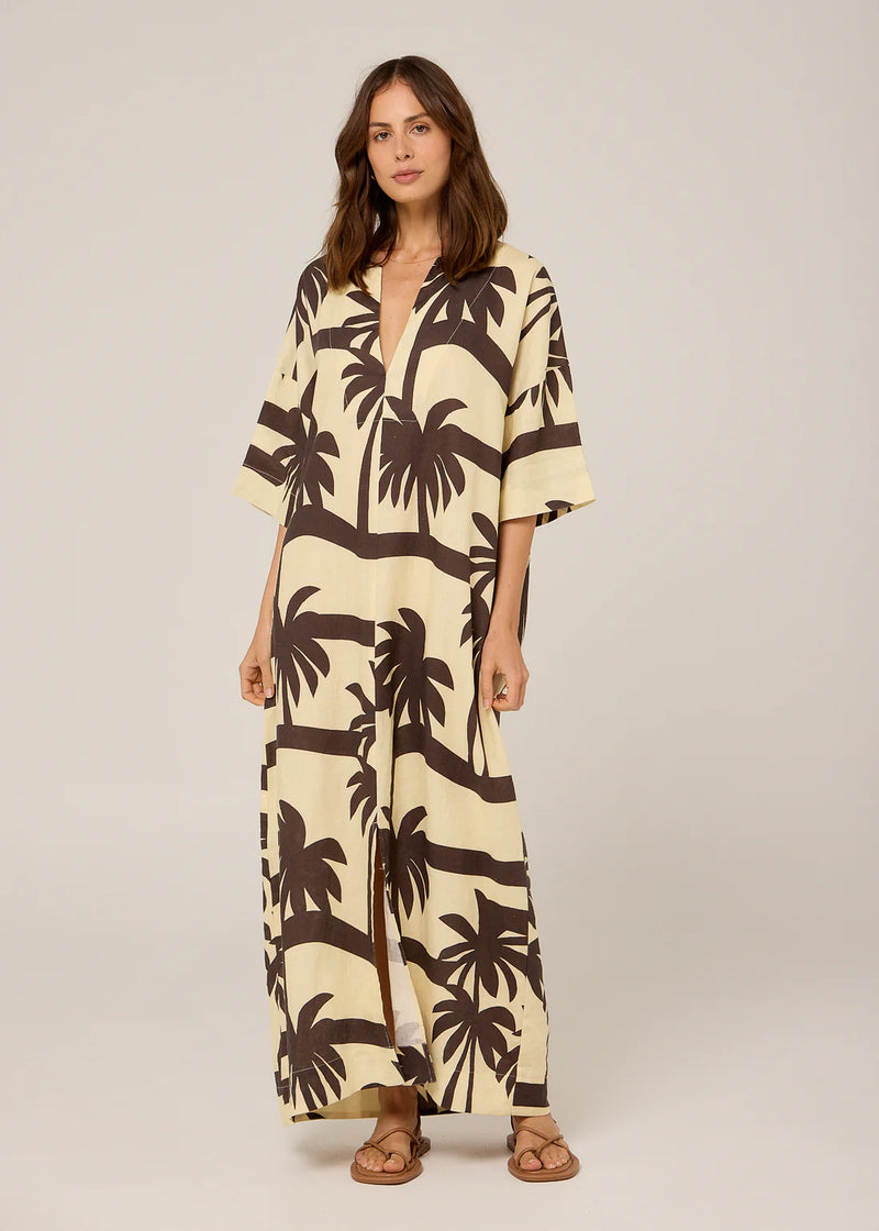 TULUM MAXI DRESS in Cocoa Palma by Pippa Ridley