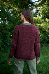 TABBY CARDIGAN in Colour Block by Maxton Clothing