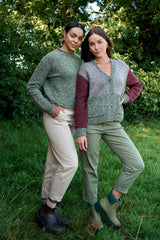 TABBY CARDIGAN in Colour Block by Maxton Clothing