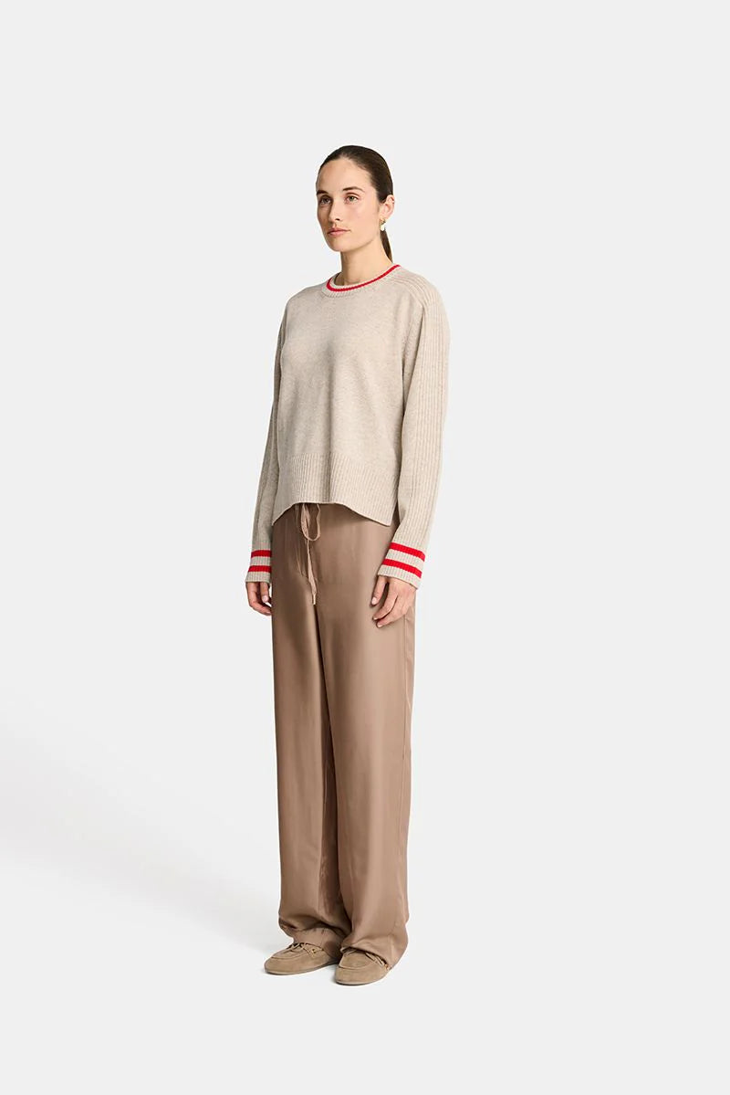 TINA KNIT in Natural and Rouge by Arlington Milne