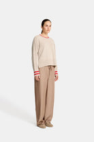 TINA KNIT in Natural and Rouge by Arlington Milne