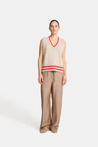 TINA VEST in Natural and Rouge by Arlington Milne