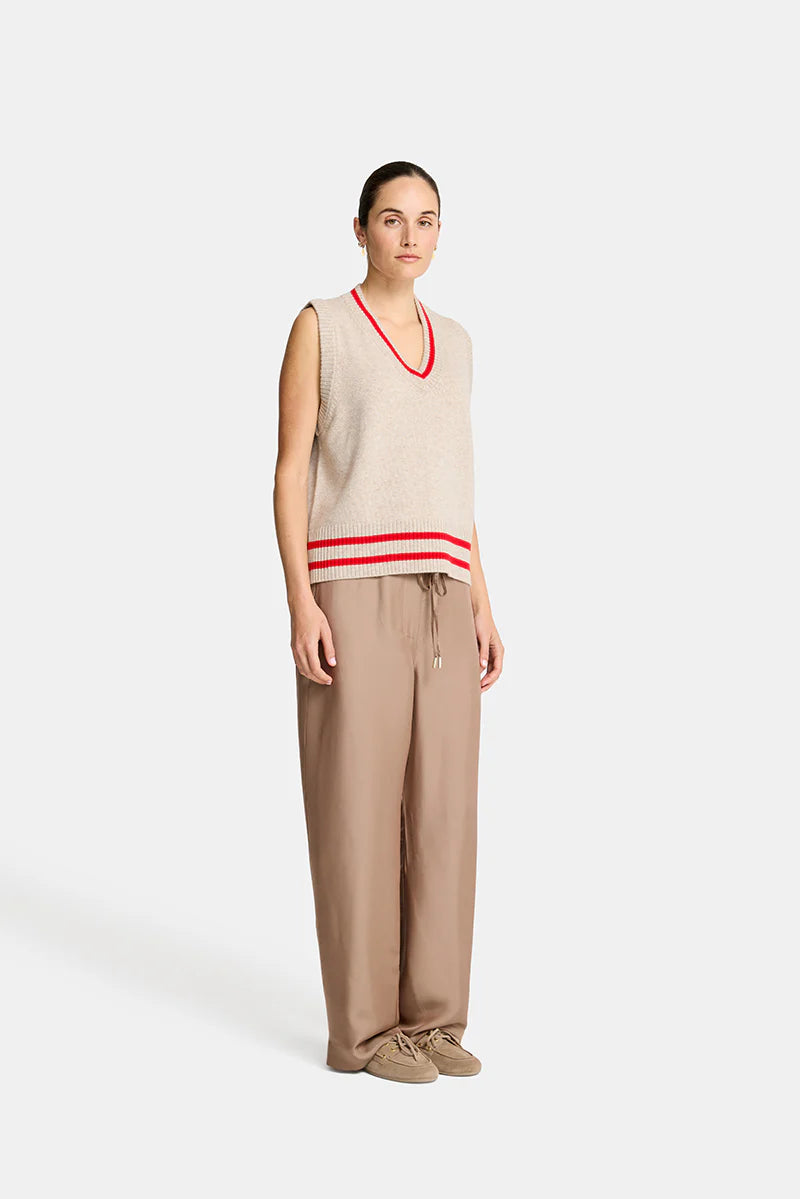 TINA VEST in Natural and Rouge by Arlington Milne