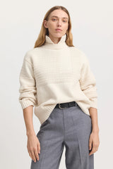 TEXTURED STITCH FUNNEL in Ivory by Toorallie