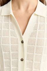 SHORT SLEEVE KNIT in Jute by Toorallie