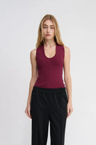 TROPEA TOP in Berry by Mael Brand