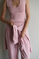 TROPEA TOP in Dusty Pink by Mael Brand