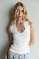 TROPEA TOP in Rice White by Mael Brand