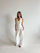 TROPEA TOP in Rice White by Mael Brand