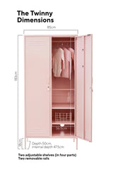 The Twinny Locker in Blush by MUSTARD MADE