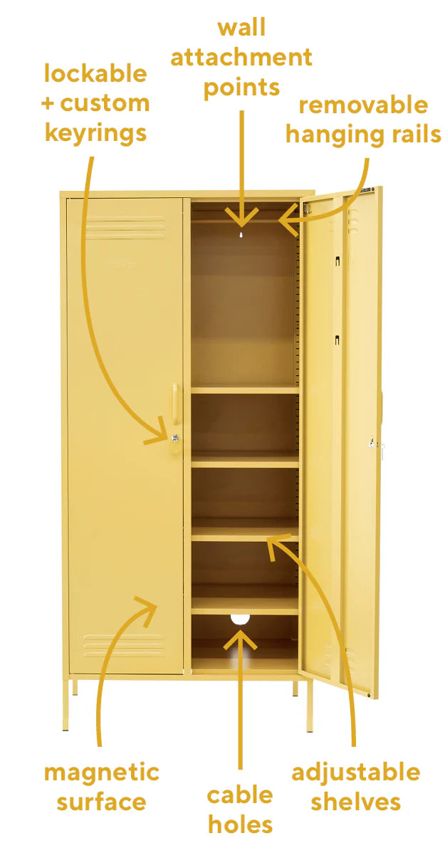 The Twinny Locker in Butter by MUSTARD MADE