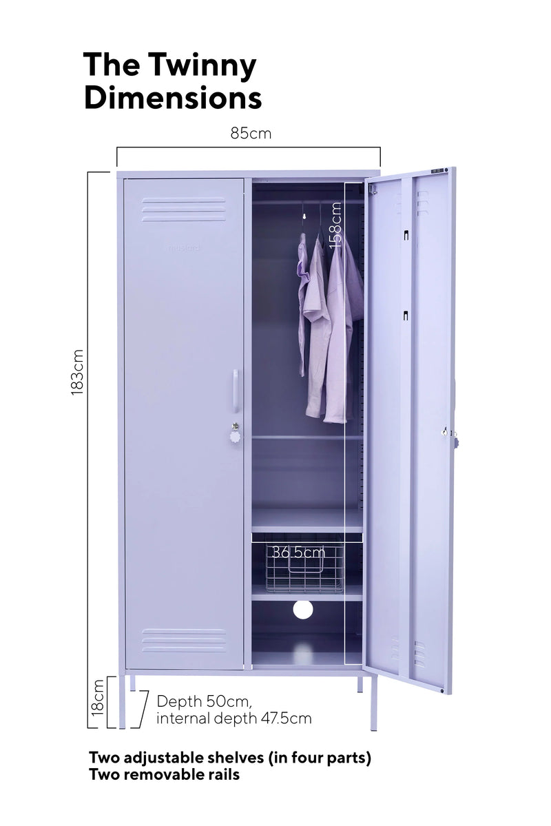 The Twinny Locker in Lilac by MUSTARD MADE