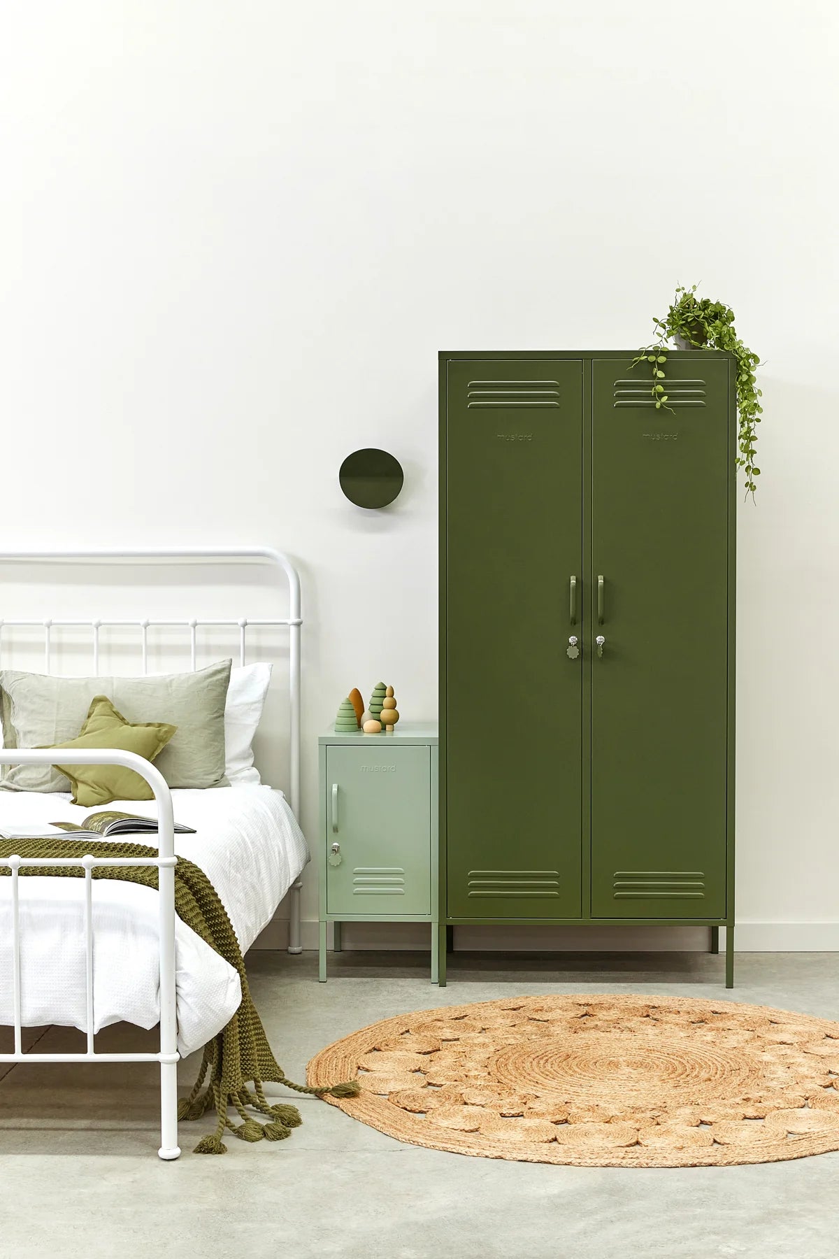 The Twinny Locker in Olive by MUSTARD MADE