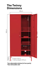 The Twinny Locker in Poppy by MUSTARD MADE