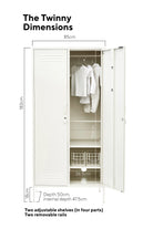 The Twinny Locker in Chalk by MUSTARD MAD
